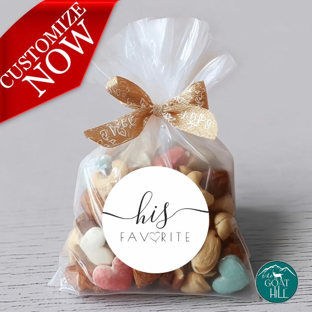 His Favorite Favor Label Runder Aufkleber (Von Creator hochgeladen)