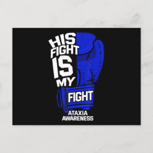 His Fight Is My Fight Ataxia Movement Disorder War Postkarte