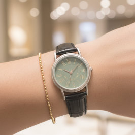 His & Hers Custom Bride & Groom Leather Watch Gift Armbanduhr