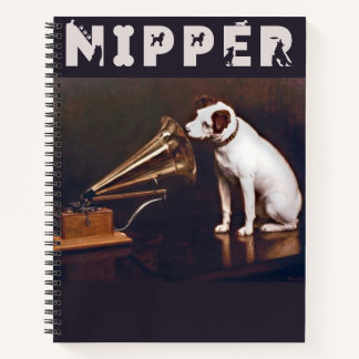 His Master's Voice Nipper Der Hund Notizbuch