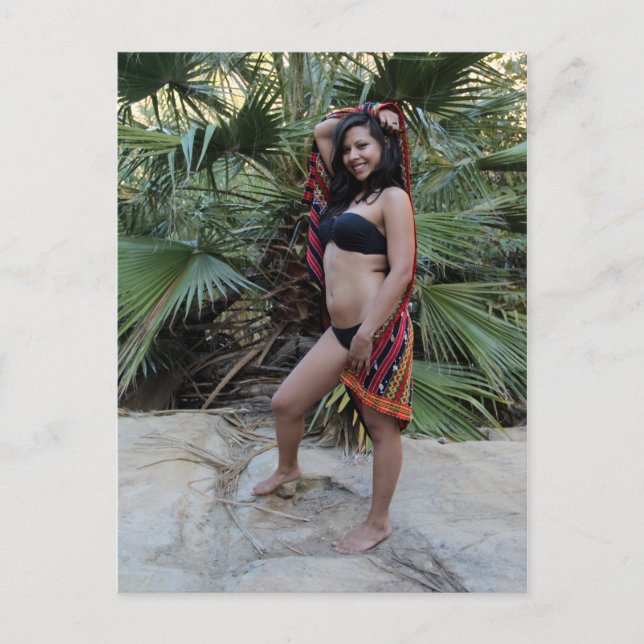 Hispanic Beauty Postkarte (Vorderseite)