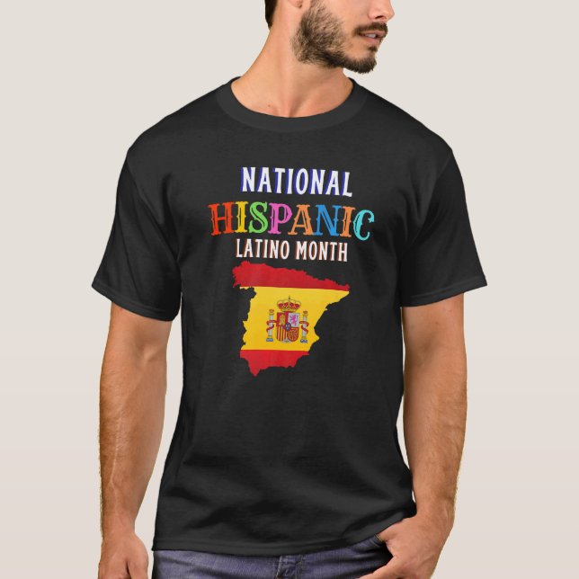 Hispanic Ceremony Month Prideful Latin Spanish Ami T-Shirt (Vorderseite)