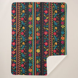 Hispanic Folk Art Pattern Sherpadecke