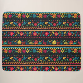 Hispanic Folk Art Pattern Sherpadecke