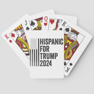 Hispanic für Trump 2024 - Amerikanische Patriotisc Spielkarten