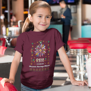 Hispanic Heritage Monat Latino Fahnen Sonnenblume  T-Shirt