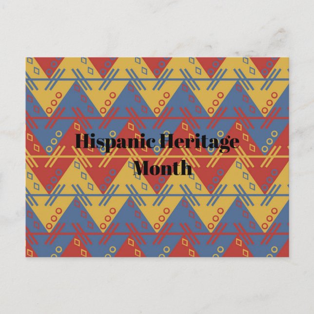 Hispanic Heritage Monat Postkarte (Vorderseite)