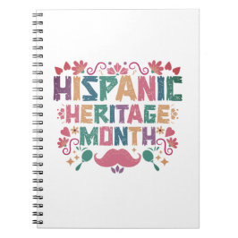 Hispanic Heritage Monat warme Farben Notizblock