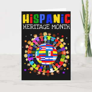 Hispanic Heritage Month Alle lateinamerikanischen Karte