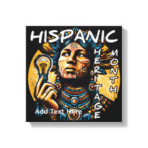 Hispanic Heritage Month Custom Text Canvas Art