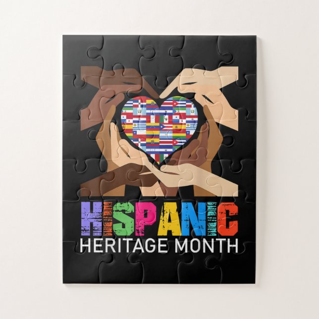Hispanic Heritage Month Hände Herz (Vertikal)