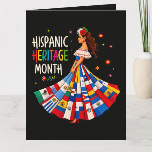 Hispanic Heritage Month Lateinamerikanische Länder Karte