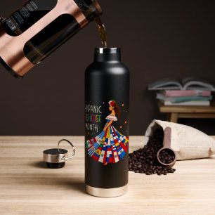 Hispanic Heritage Month Lateinamerikanische Länder Trinkflasche