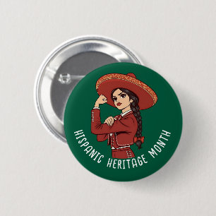 Hispanic Heritage Month Mariachi Button