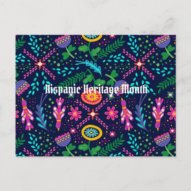 Hispanic Heritage Month Postkarte (Vorderseite)