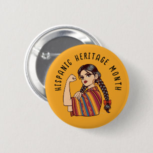 Hispanic Heritage Month Sarape Button
