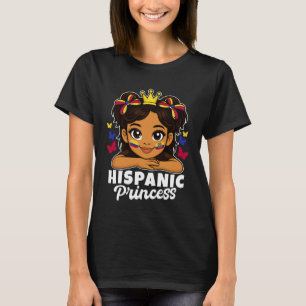 Hispanic Princess Mädchen Kolumbien und Ecuador Fl T-Shirt