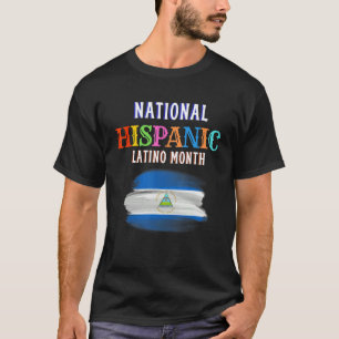Hispanic Zeremonie Monat Prideful Latin Spanish Am T-Shirt