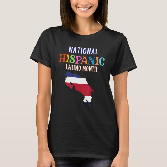 Hispanic Zeremonie Monat Prideful Latin Spanish Am T-Shirt (Vorderseite)