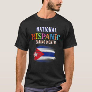 Hispanic Zeremonie Monat Prideful Latin Spanish Am T-Shirt