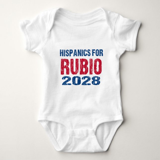 Hispanics for Rubio 2028 Baby Strampler (Vorderseite)