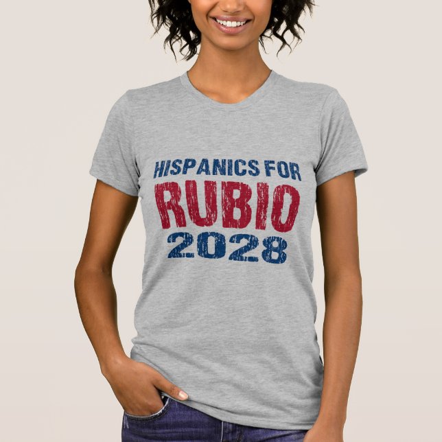 Hispanics for Rubio 2028 T-Shirt (Vorderseite)