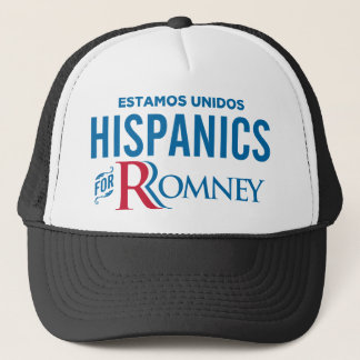Hispanics für Romney Truckerkappe