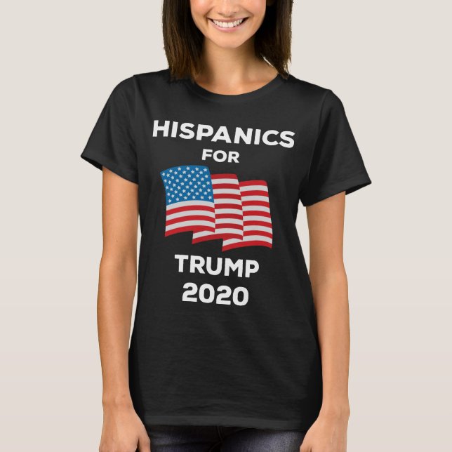Hispanics für Trump 2020 T-Shirt (Vorderseite)