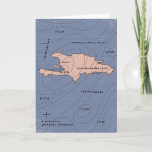 Hispaniola Weather map Einladung