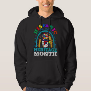 hispanische Kulturerbe Monat Latino nationale Flag Hoodie