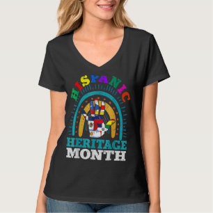 hispanische Kulturerbe Monat Latino nationale Flag T-Shirt