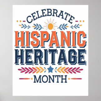 hispanischer Herutationsmonat Poster