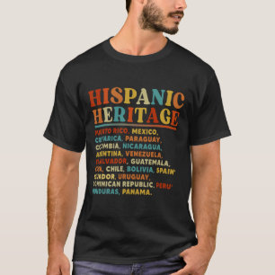 Hispanischer Kulturerbe Monat Alle lateinamerikani T-Shirt