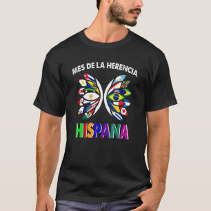 Hispanischer Kulturerbe Monat Latino Alle Länder F T-Shirt