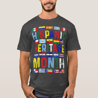 Hispanischer Kulturerbe Monat Vintagen lateinameri T-Shirt