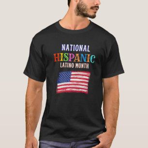 Hispanischer Zeremonienmonat Stolz Lateinischer Sp T-Shirt