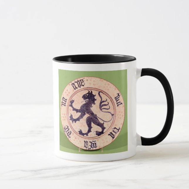 Hispano-Moresque Teller, Zinn-glasiert Tasse (Rechts)