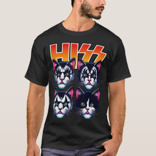 Hiss Cats Rock Kittens Rocking Music Cat Liebhaber T-Shirt