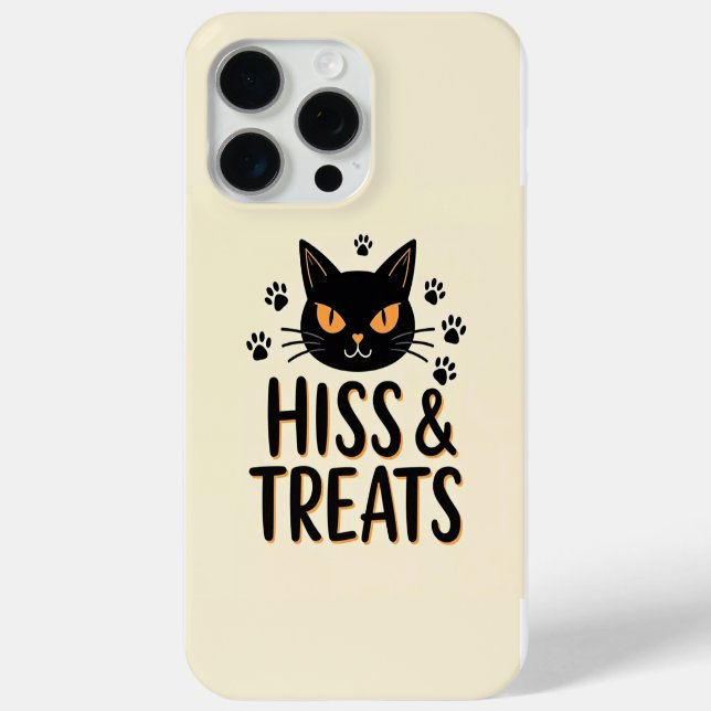 Hiss & Leckereien Black Cat Case-Mate iPhone Hülle (Rückseite)