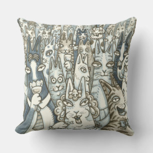 Hiss N' Fitz CAT PARTY DURCH PILLOW Kissen