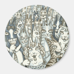 Hiss N' Fitz CAT PARTY MAGNET