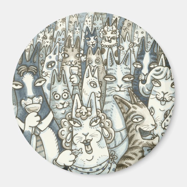 Hiss N' Fitz CAT PARTY MAGNET (Vorne)