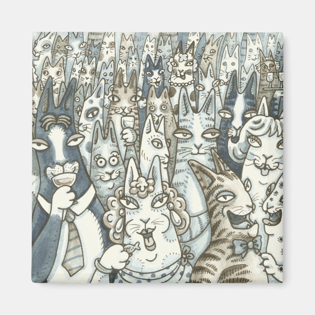 Hiss N' Fitz CAT PARTY MAGNET (Vorne)