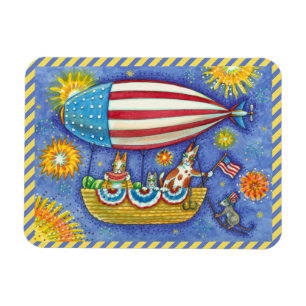HISS N' FITZ CATS & MOUSE IM 4. JULI ZEPPELIN MAGNET