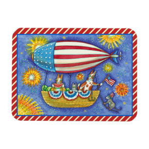 HISS N' FITZ CATS & MOUSE IM 4. JULI ZEPPELIN MAGNET