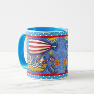 HISS N' FITZ CATS & MOUSE IM 4. JULI ZEPPELIN TASSE