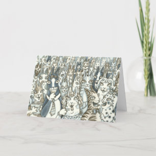 Hiss N' Fitz Cats PARTY TIERE GREETKARTE Karte