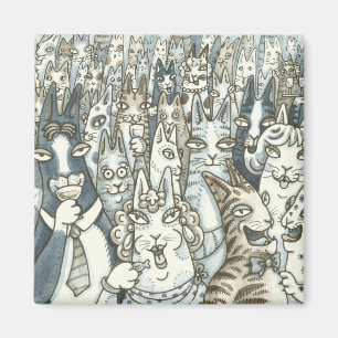 Hiss N' Fitz KATZENPARTY MAGNET