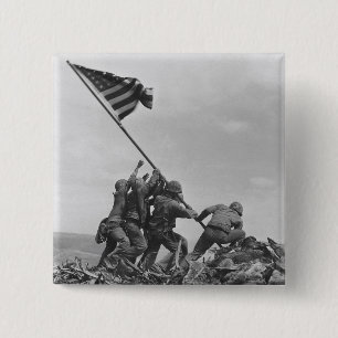 Hissen der Flagge auf Iwo Jima Button