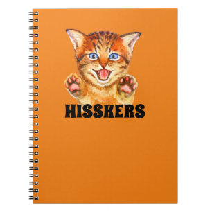 Hissing Cat Hisskers the Cat Notizblock